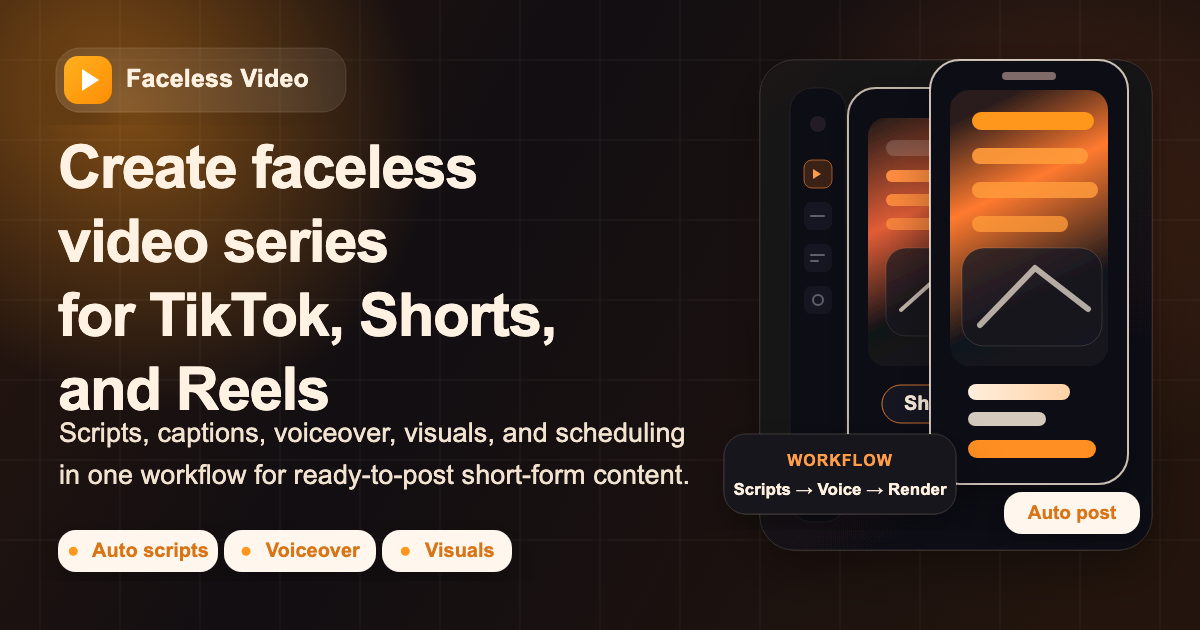AI Faceless Video Generator